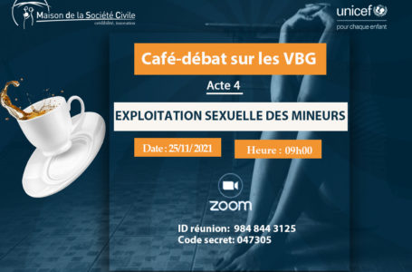 CAFE-DEBAT: EXPLOITATION SEXUELLE DES MINEURS